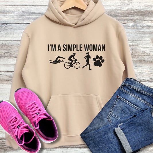 Simple Woman w/1 Paw Hoodie