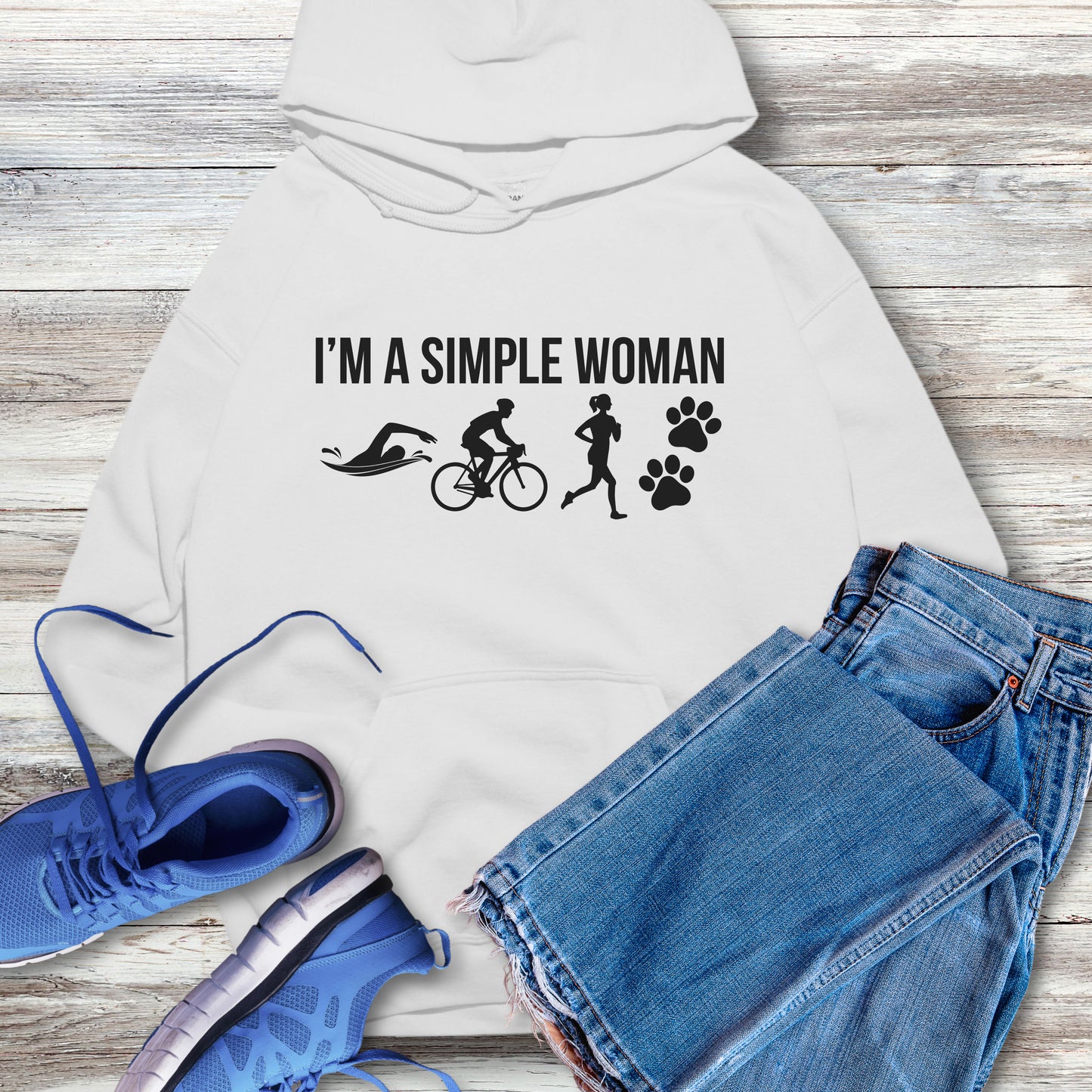 Simple Woman w/2 Paws Hoodie