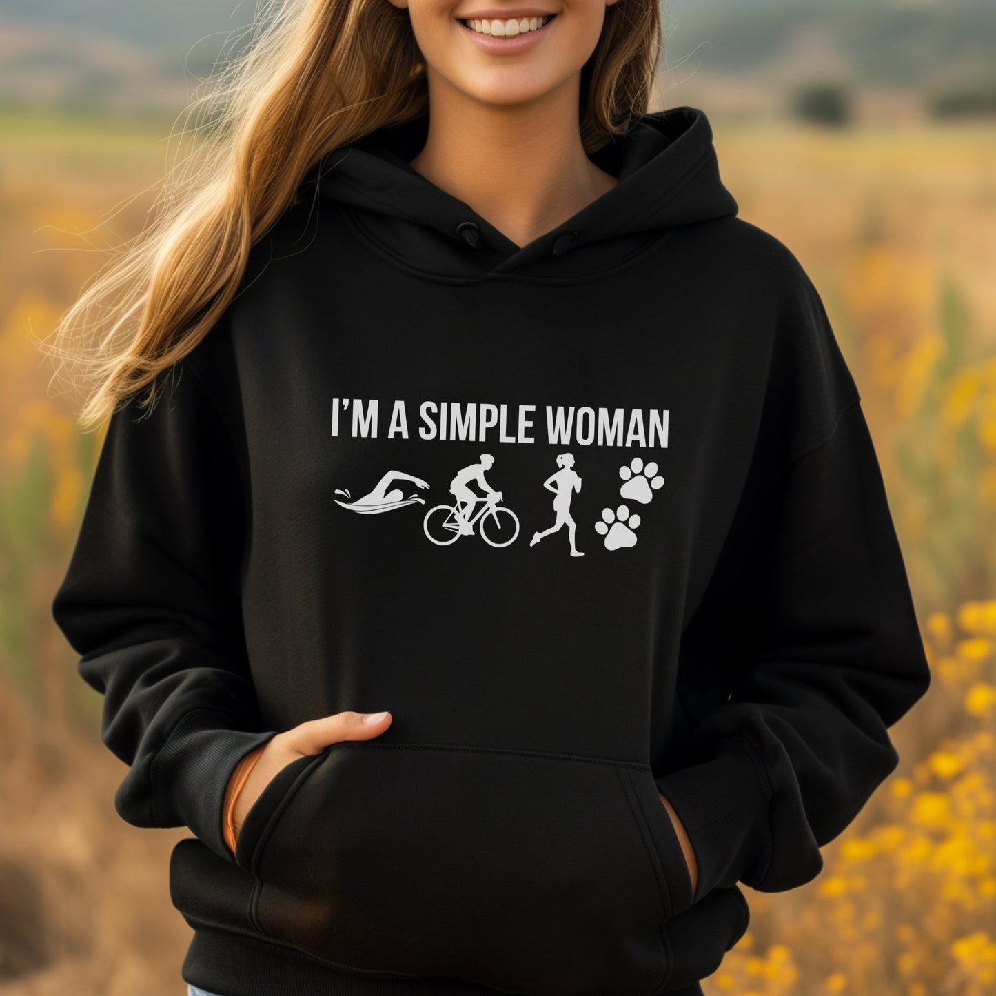 Simple Woman w/2 Paws Hoodie