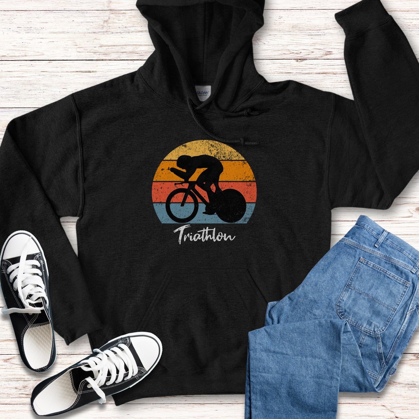 TRI Sunset Brush Script Hoodie