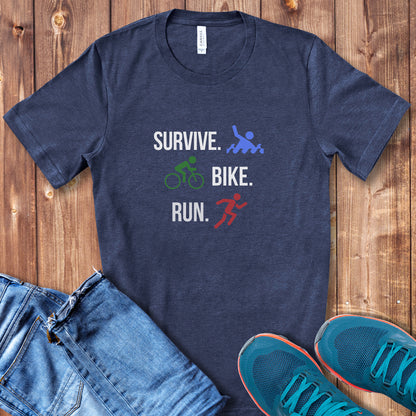 Survive Bike Run Tee