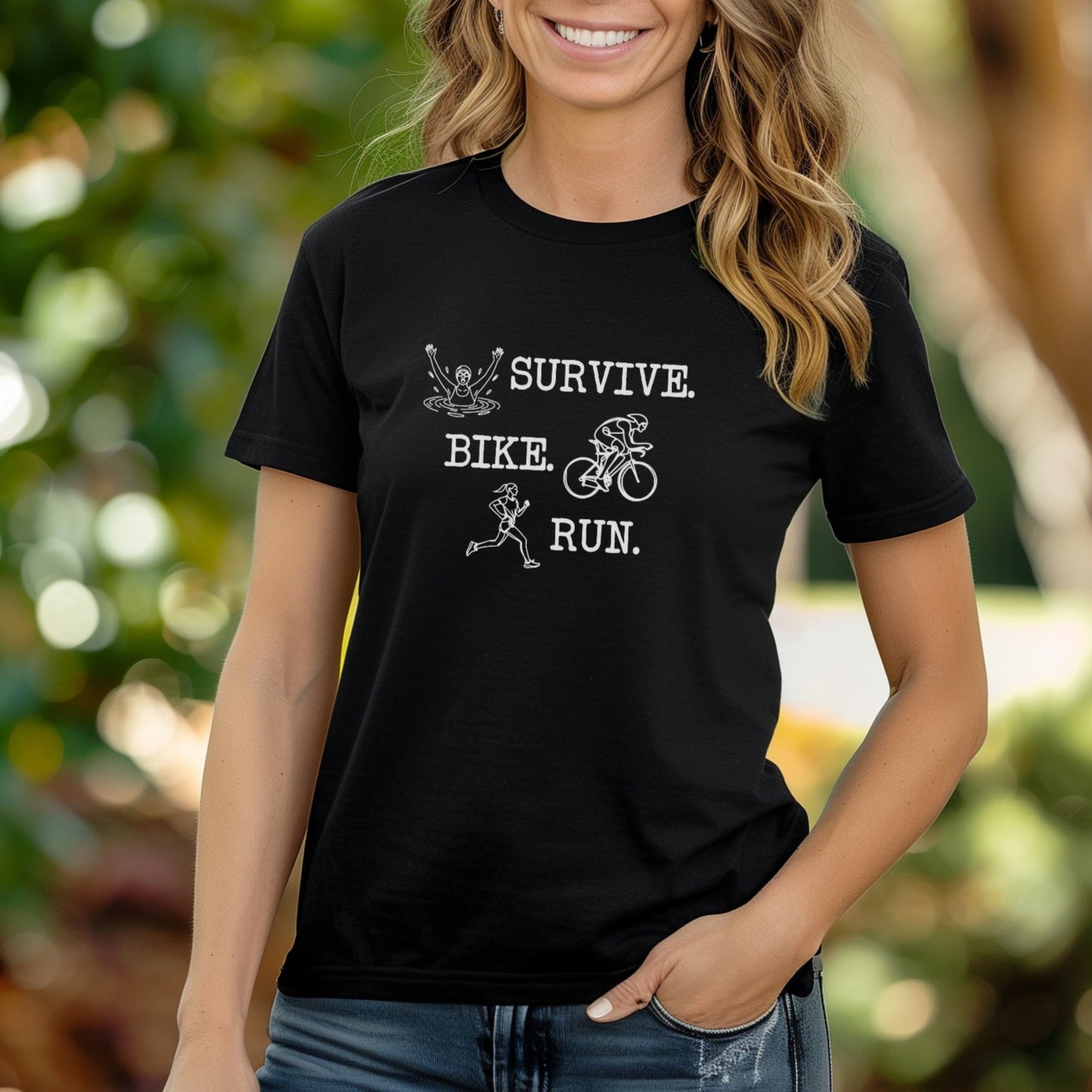 Survive Line Art Female Tee