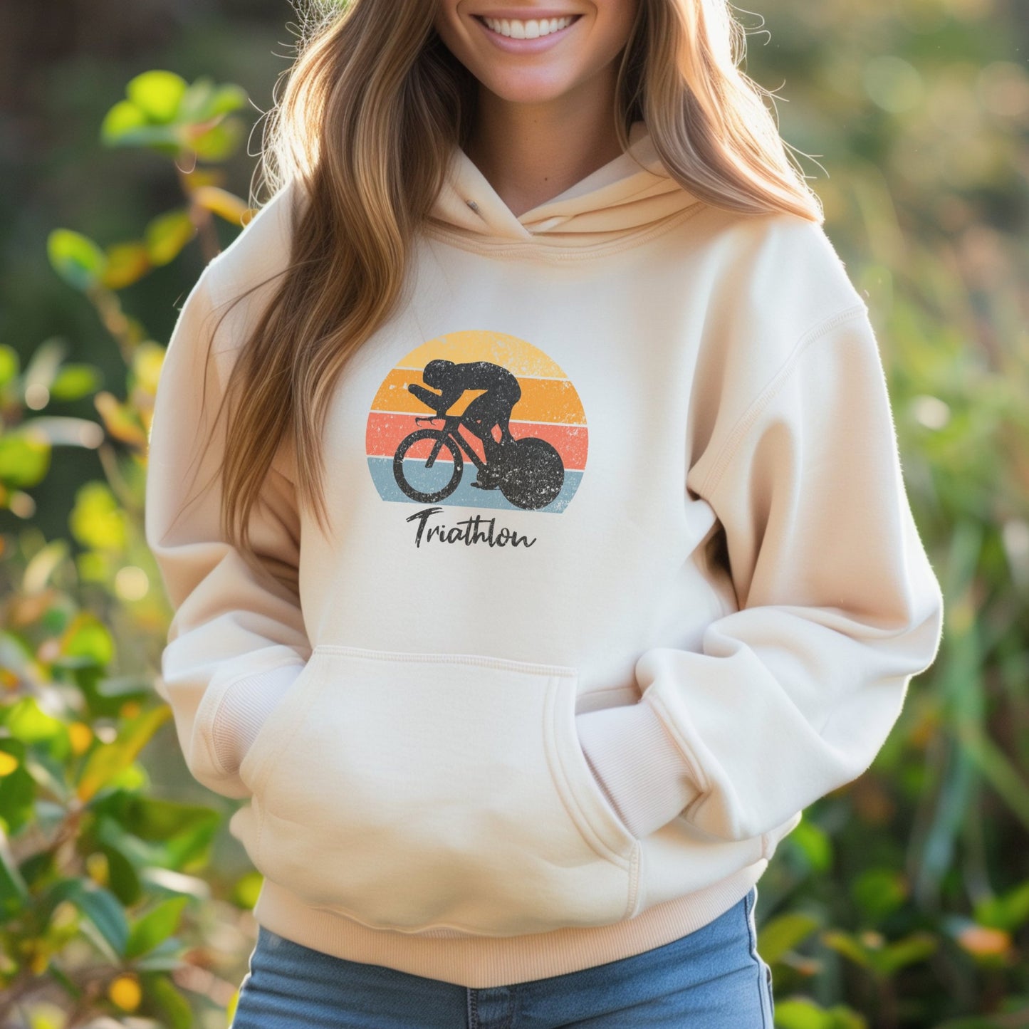 TRI Sunset Brush Script Hoodie