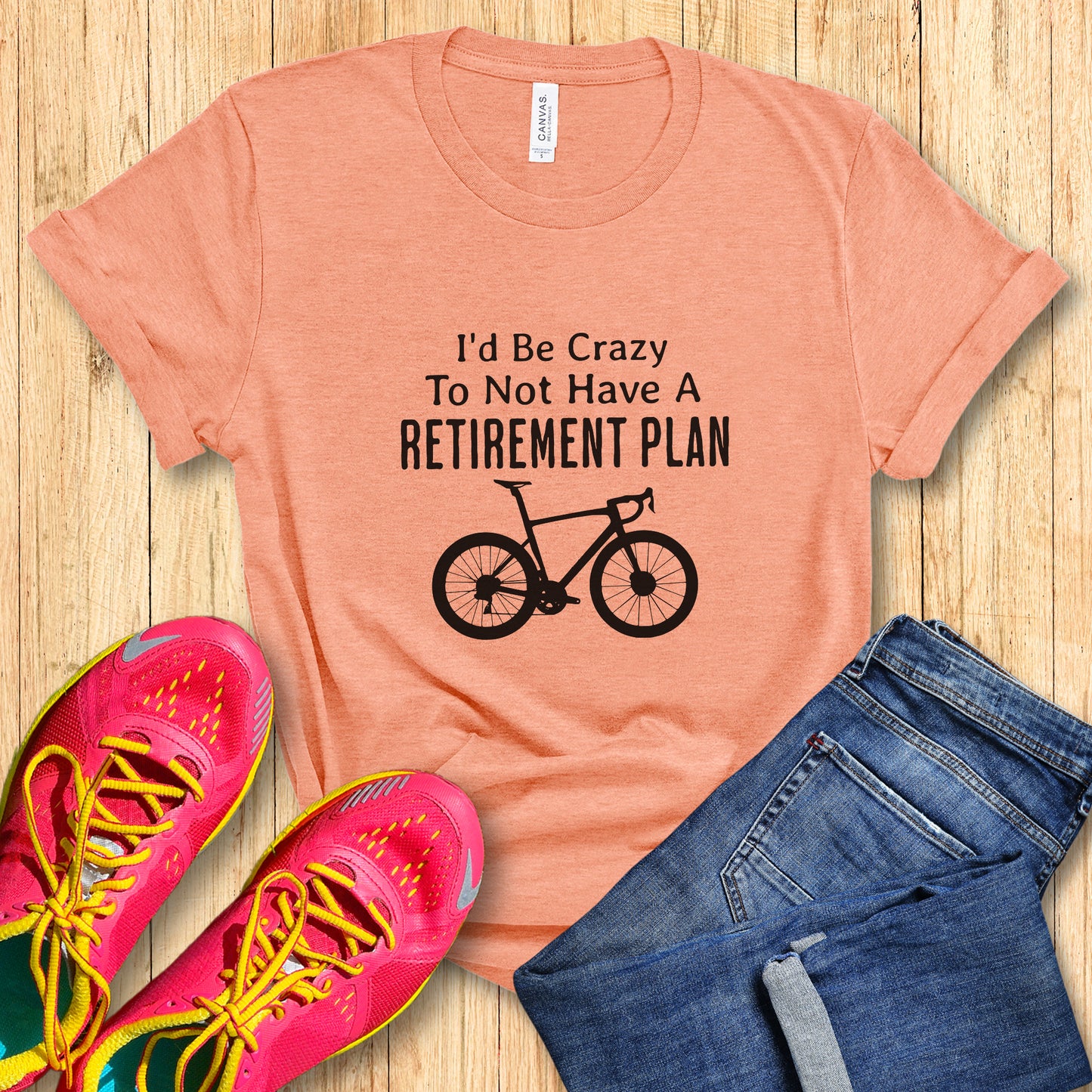Crazy Retirement Cycling Tee