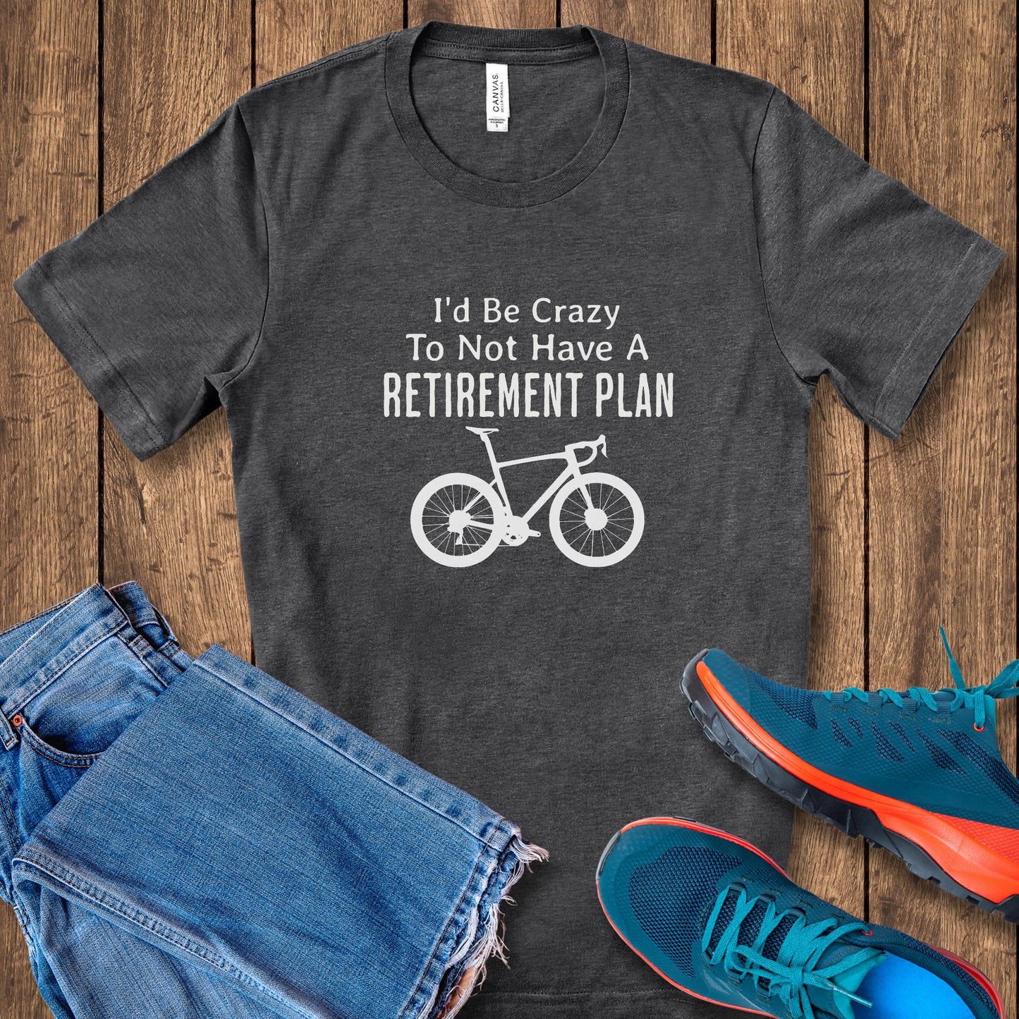 Crazy Retirement Cycling Tee