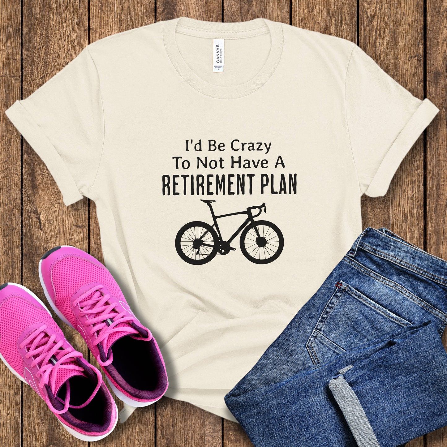 Crazy Retirement Cycling Tee