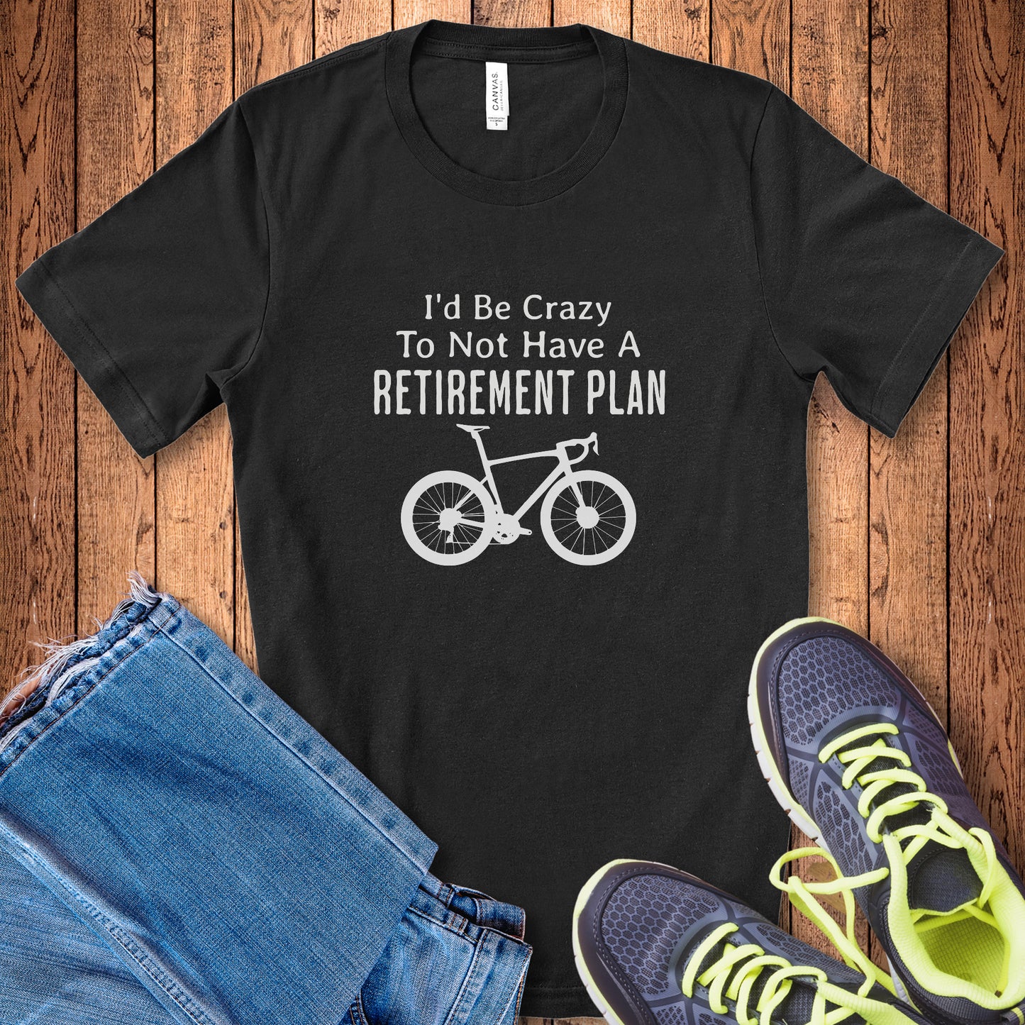 Crazy Retirement Cycling Tee