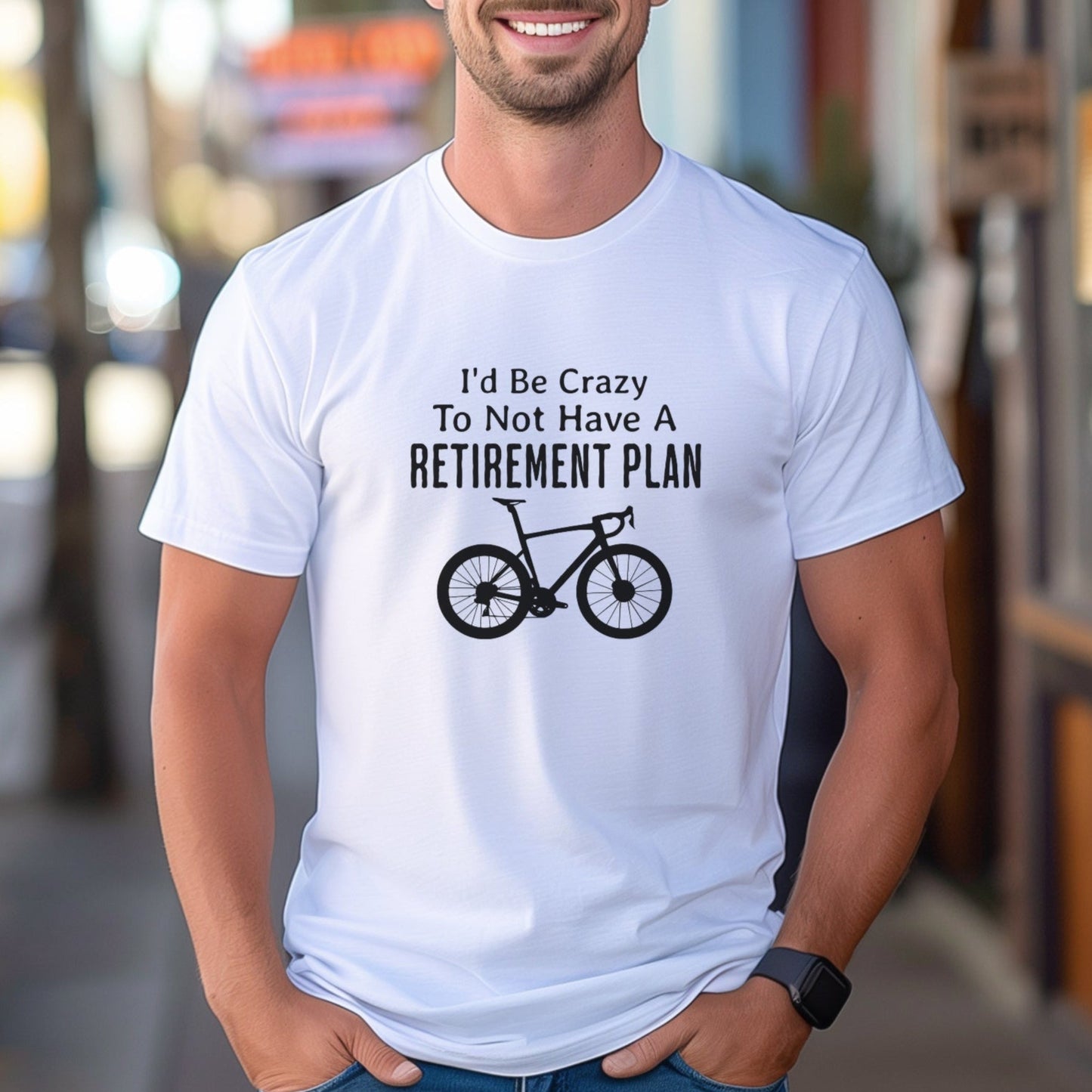 Crazy Retirement Cycling Tee