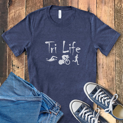 Distressed Tri Life Male Tee