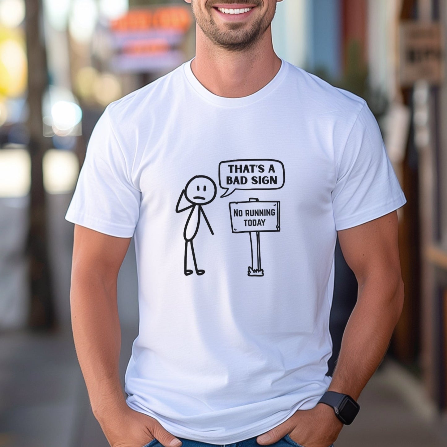 Bad Sign Running Tee