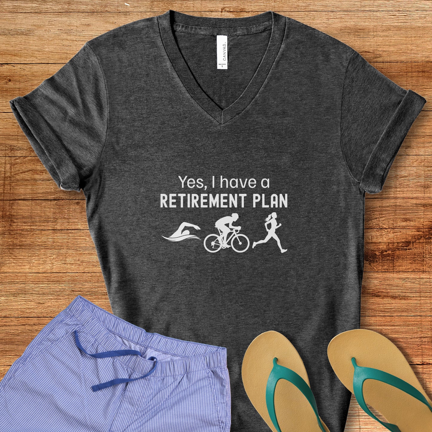 Tri Retirement V-Neck