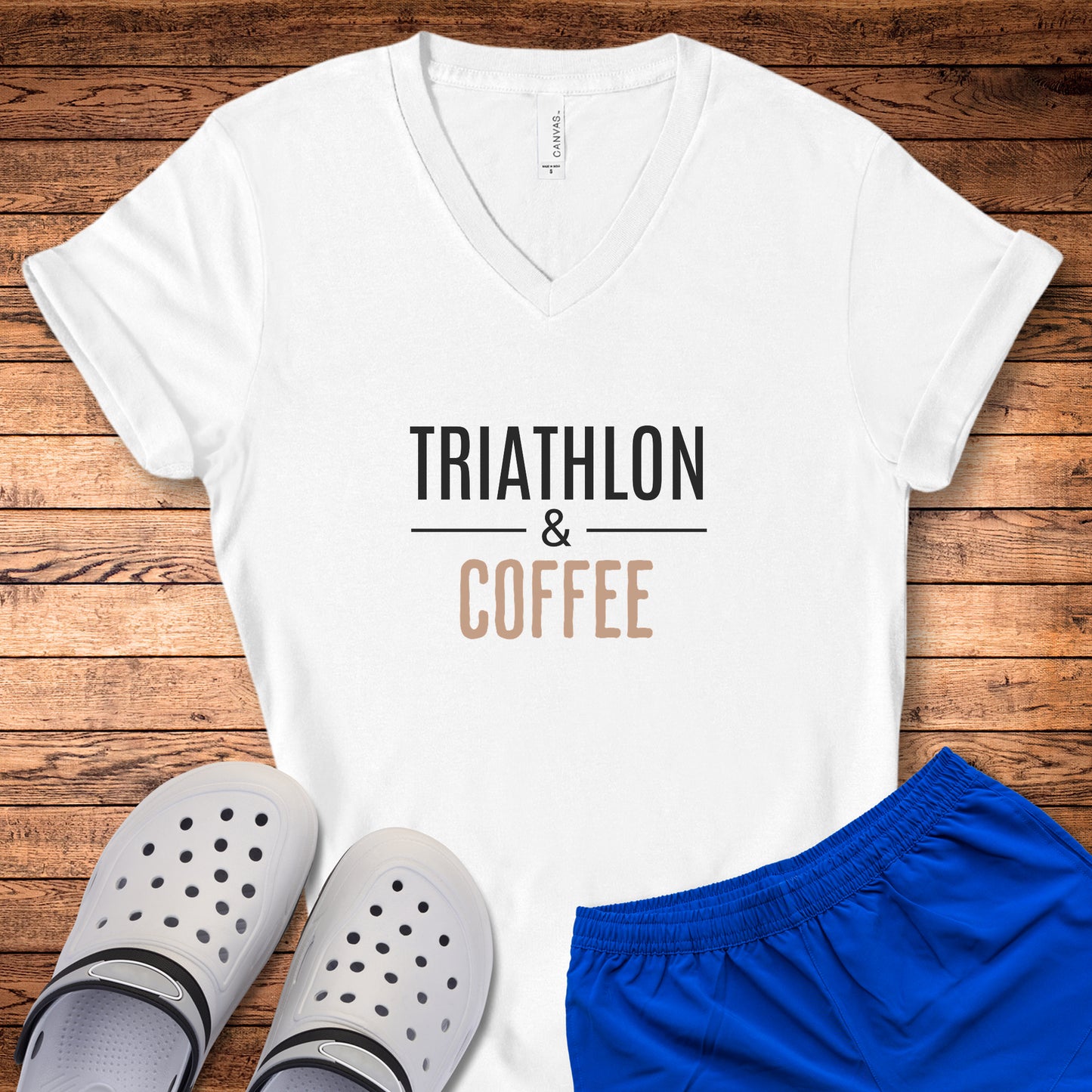 Tri & Coffee V-Neck