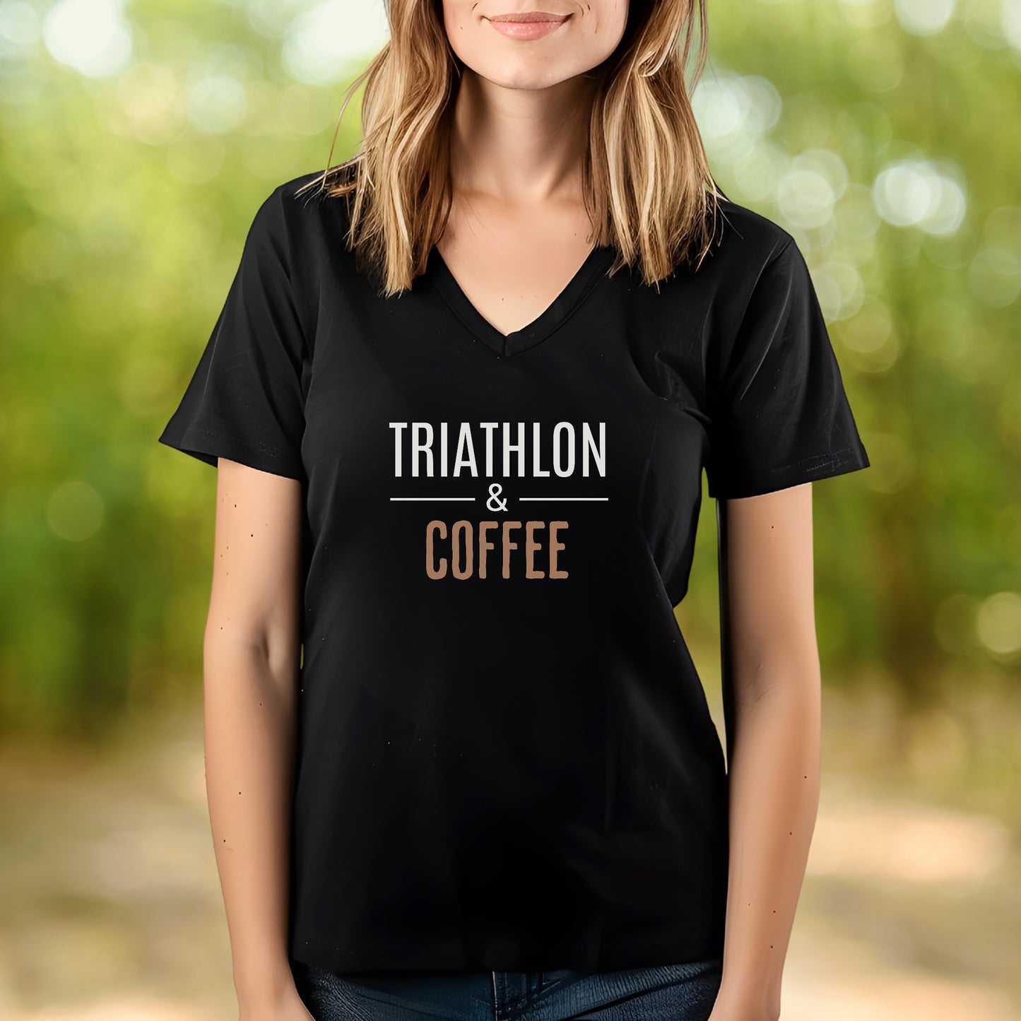 Tri & Coffee V-Neck