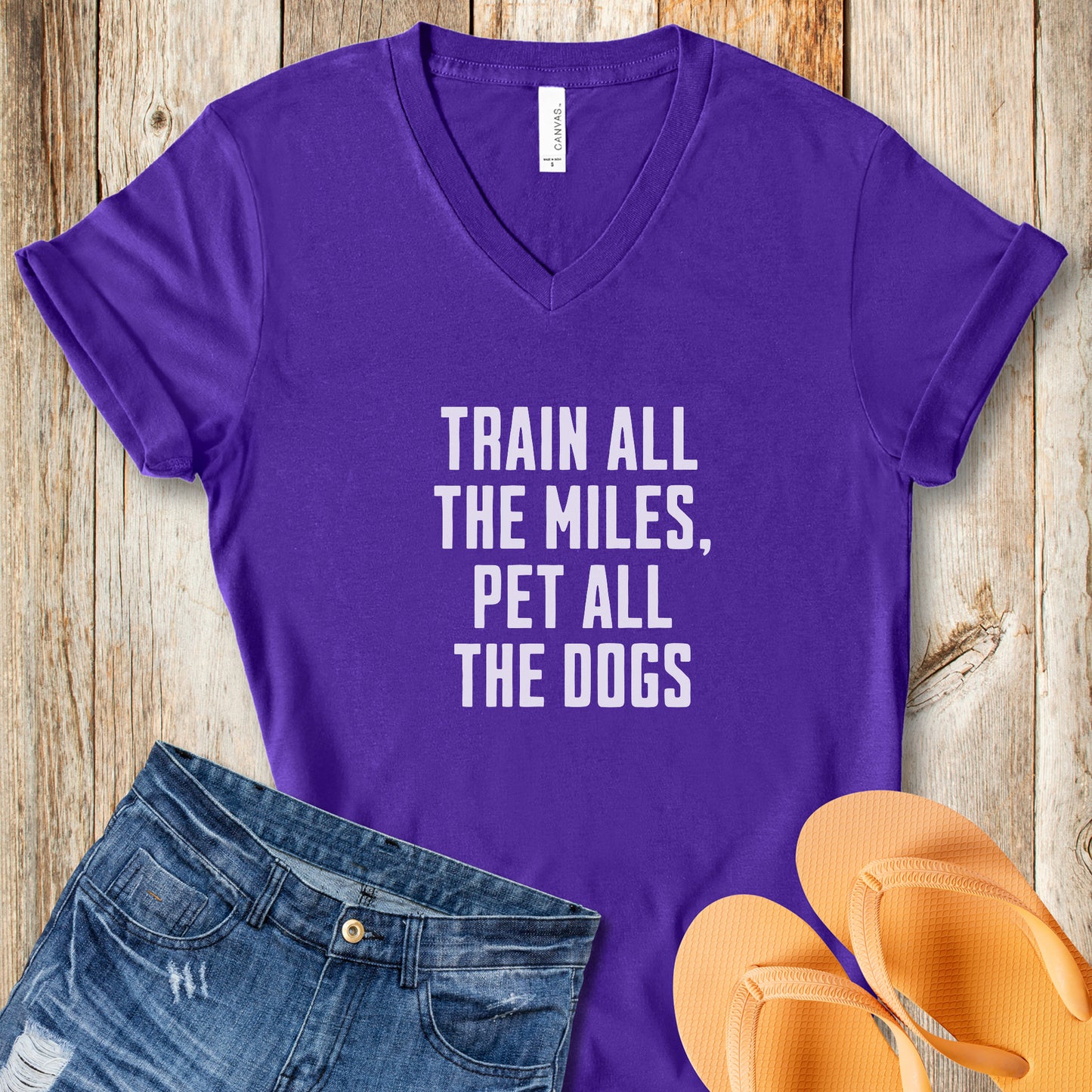 Train & Pet Dogs V-Neck