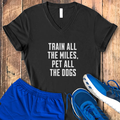 Train & Pet Dogs V-Neck