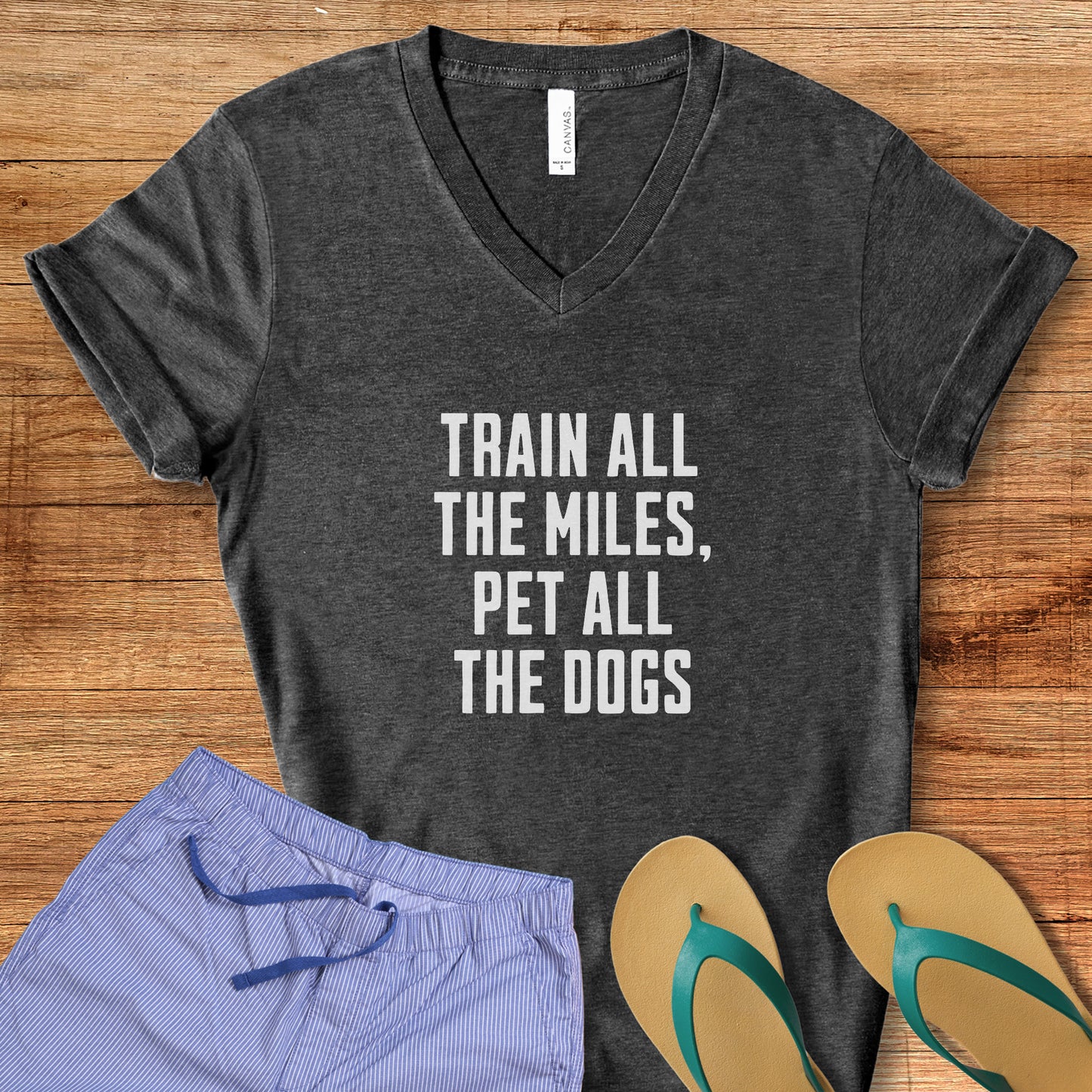 Train & Pet Dogs V-Neck