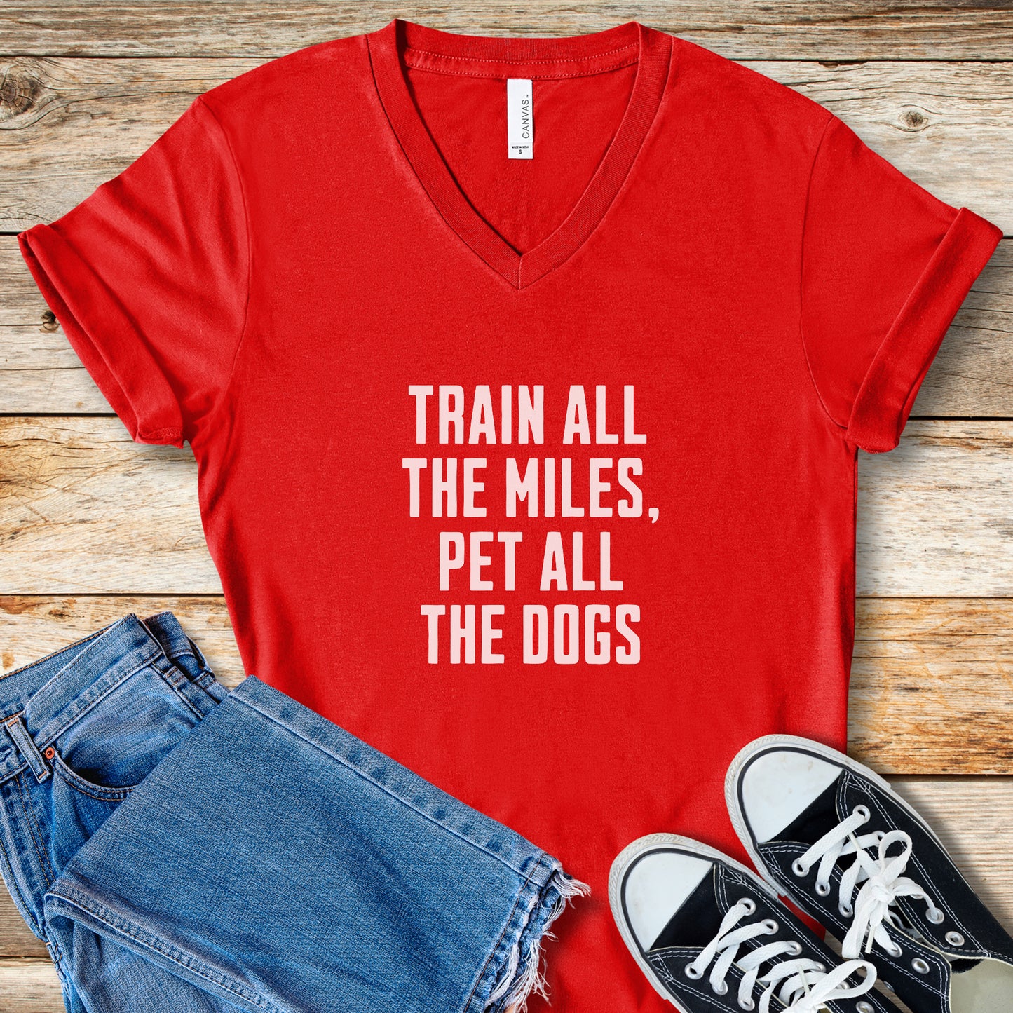 Train & Pet Dogs V-Neck