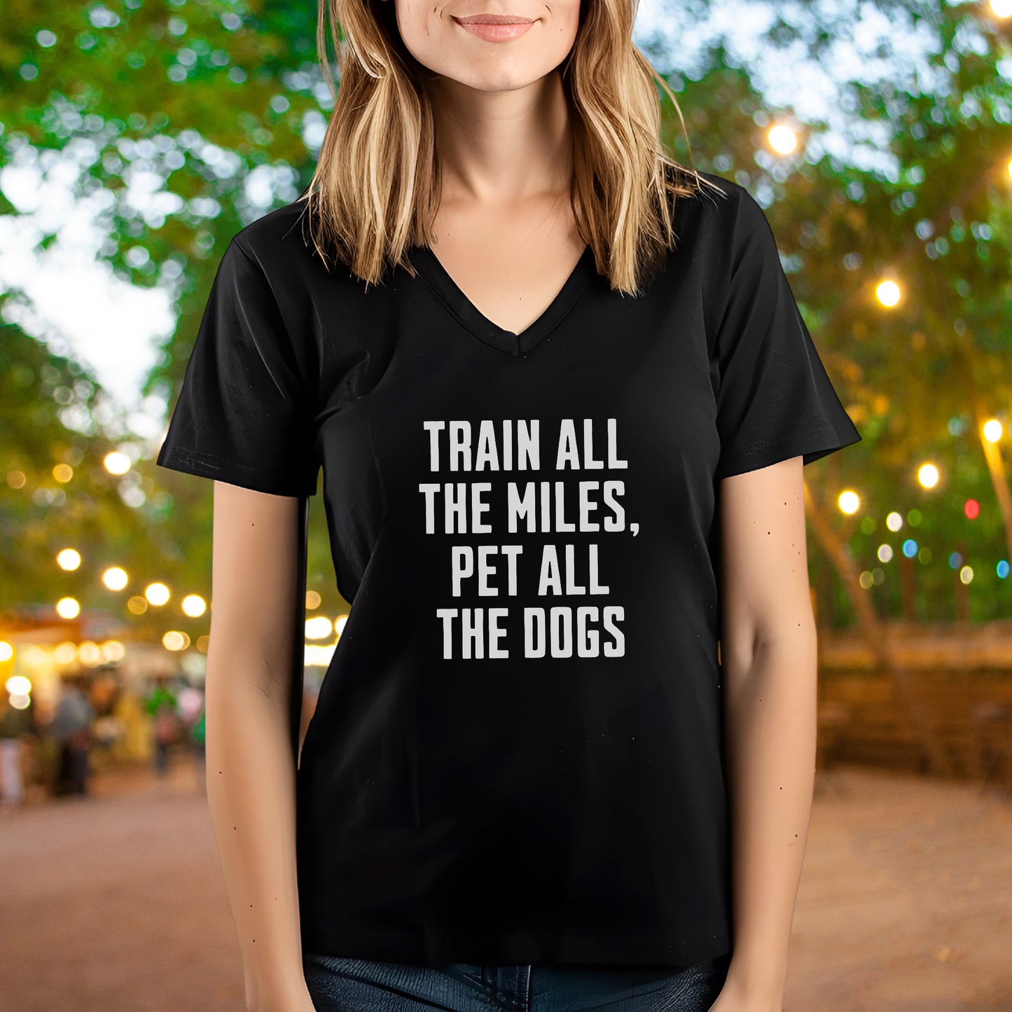 Train & Pet Dogs V-Neck