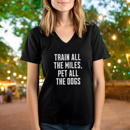 Train & Pet Dogs V-Neck