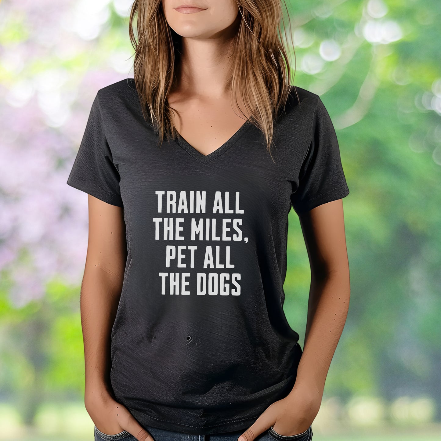 Train & Pet Dogs V-Neck