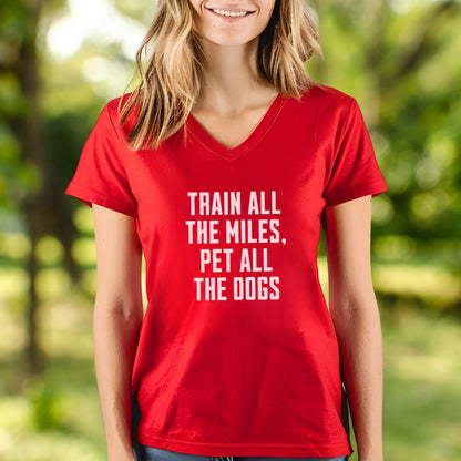 Train & Pet Dogs V-Neck