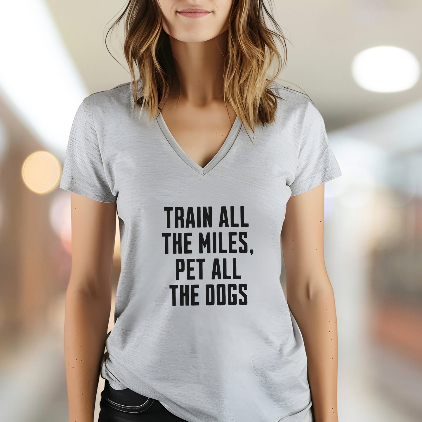 Train & Pet Dogs V-Neck