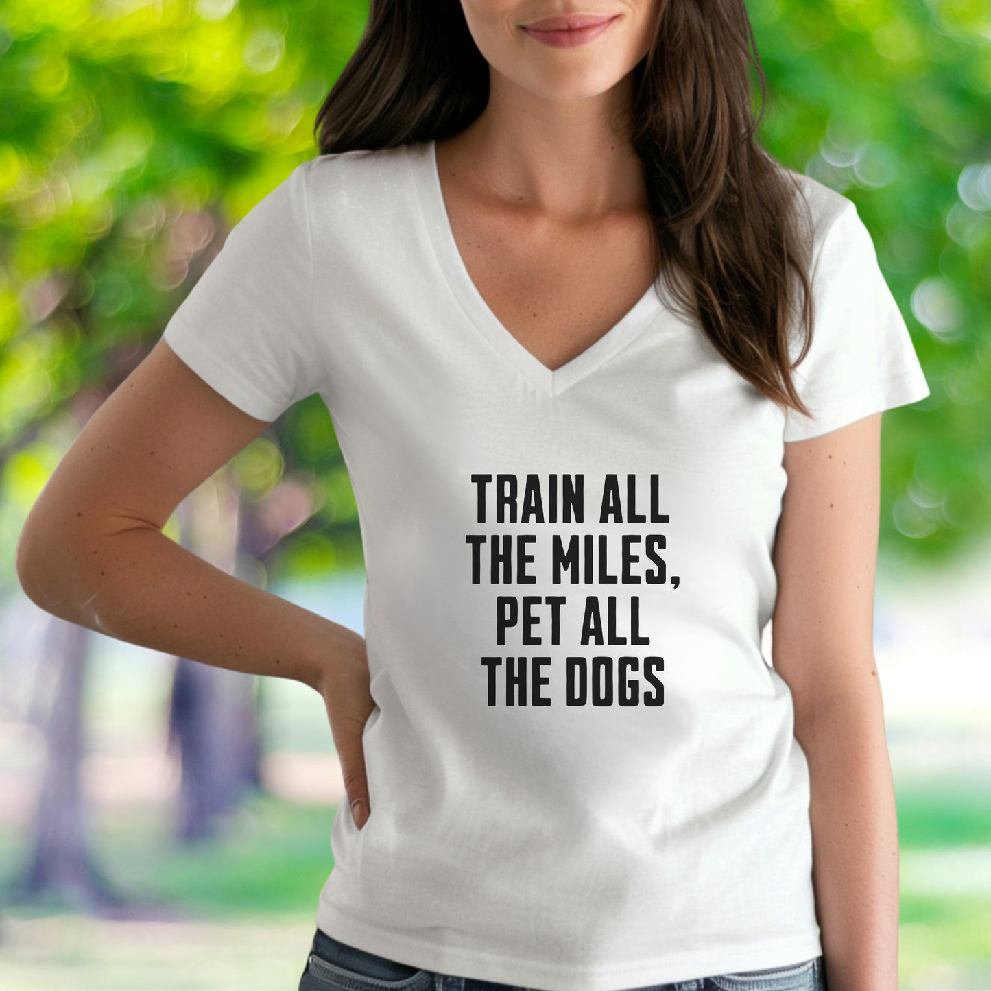 Train & Pet Dogs V-Neck