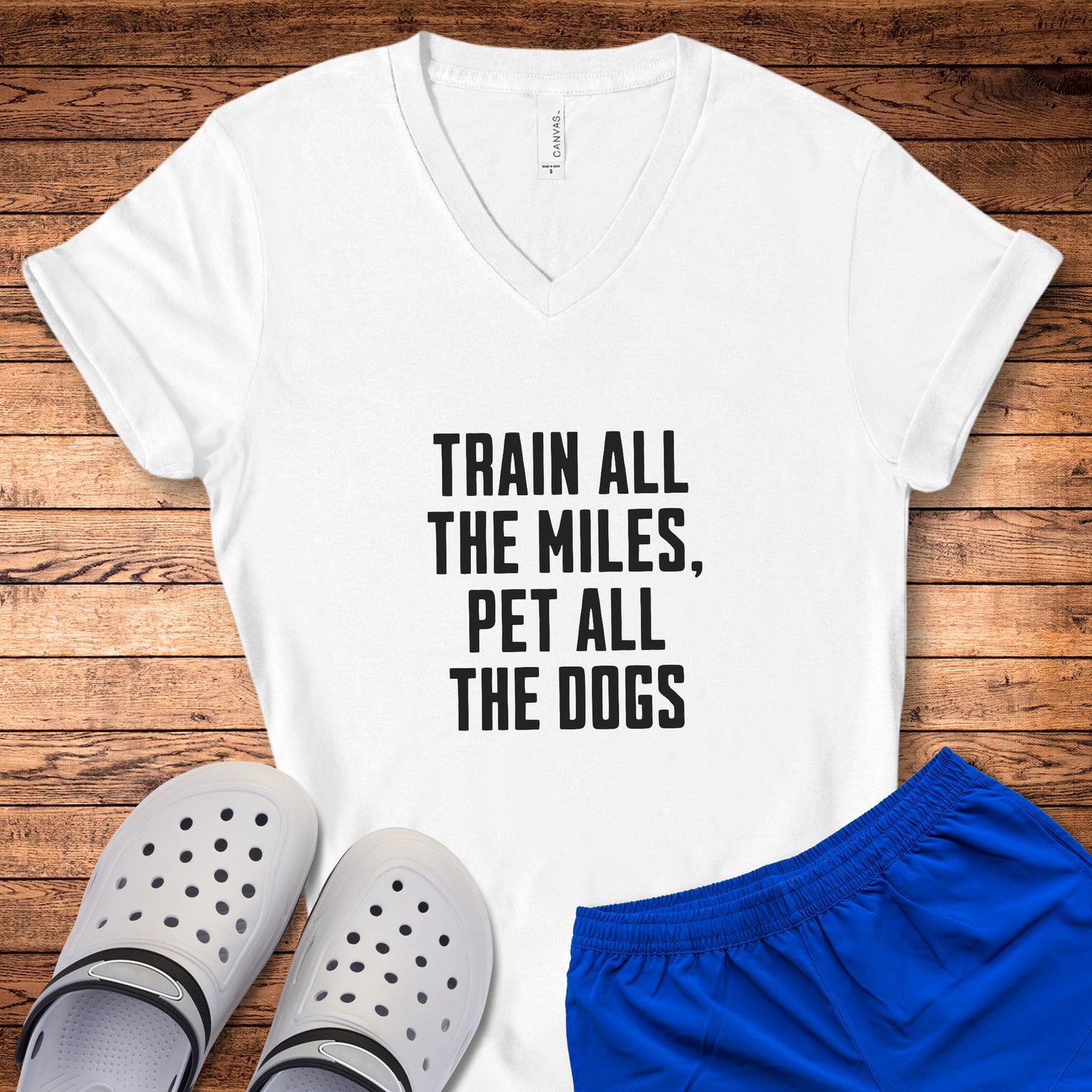 Train & Pet Dogs V-Neck