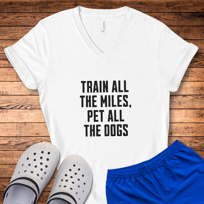 Train & Pet Dogs V-Neck