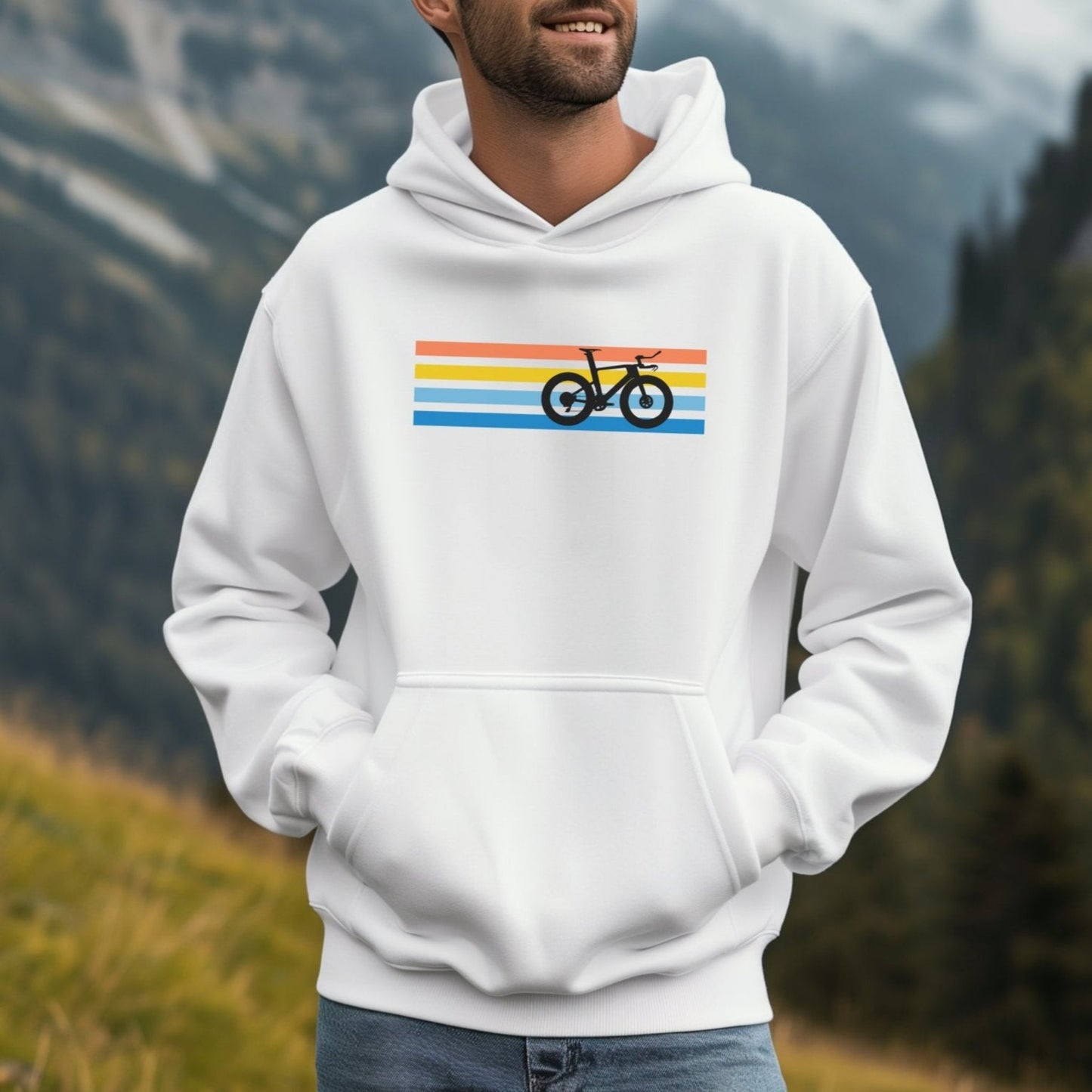 Tri Color Bars Hoodie