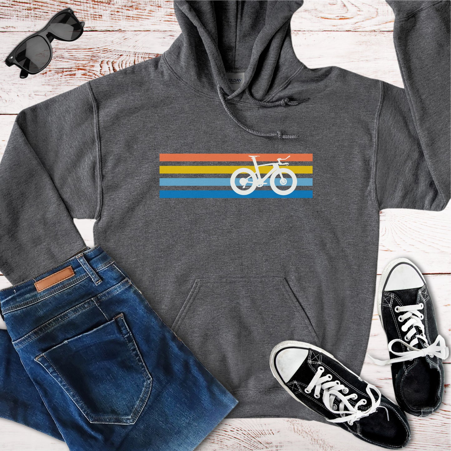 Tri Color Bars Hoodie