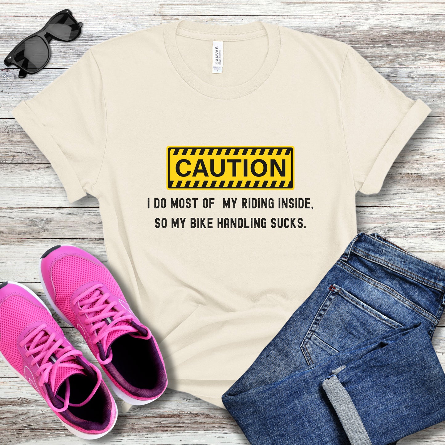 Caution - Bike Handling Tee