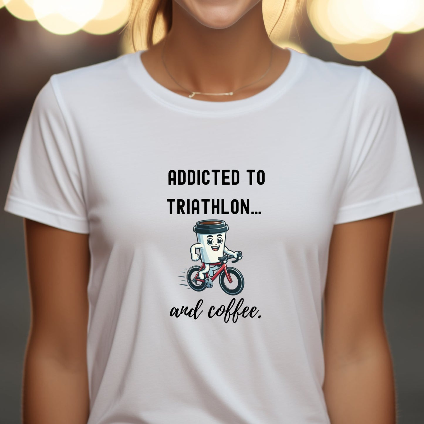 Addicted to Coffee & Triathlon Tee