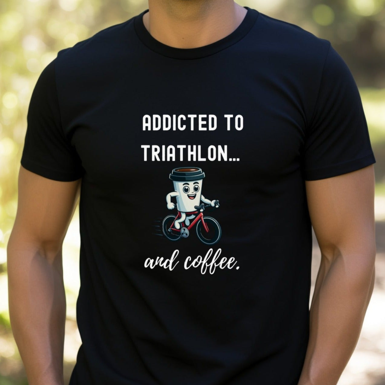 Addicted to Coffee & Triathlon Tee