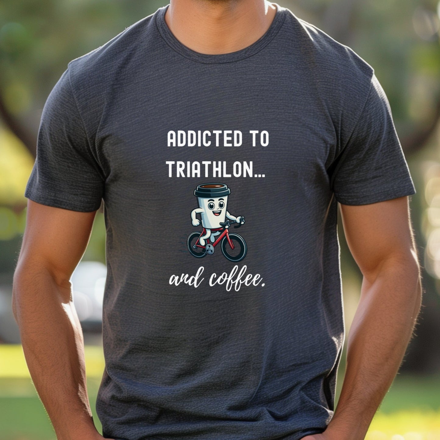 Addicted to Coffee & Triathlon Tee