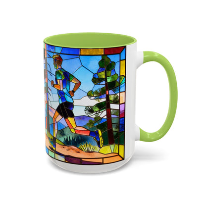 Stained Glass Trail Runners Mug